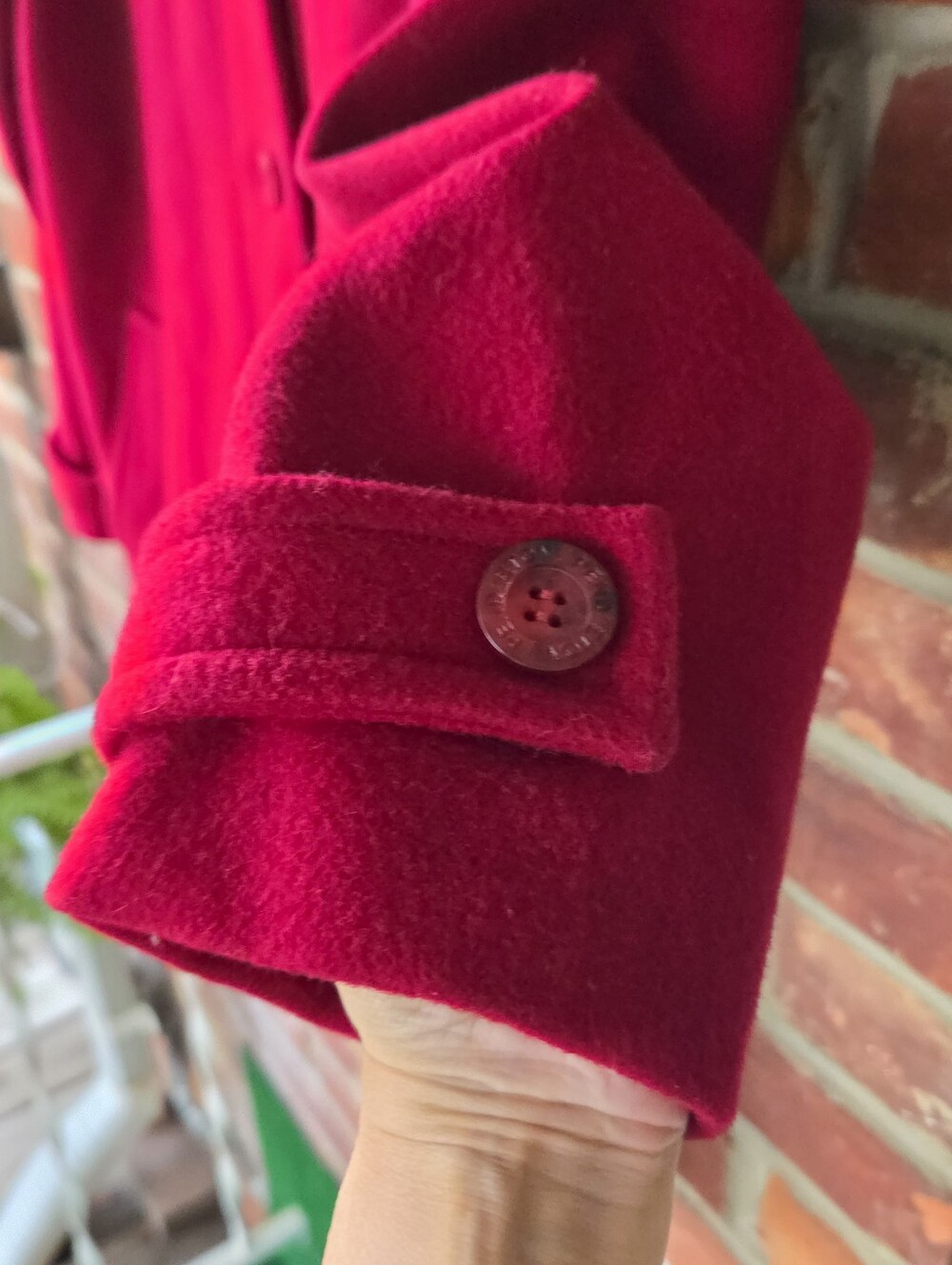 Pendleton Red 100% Wool Coat Medium Classic Relaxed Fit - Picture 5 of 9